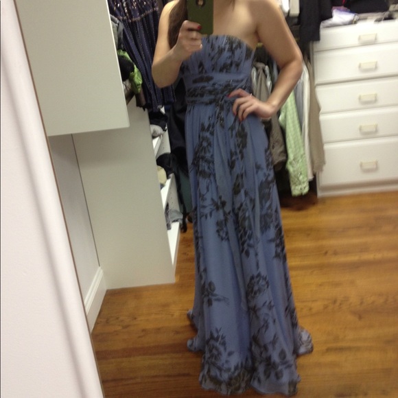 Strapless black and blue gown. BCBG size 4. - Picture 2 of 4